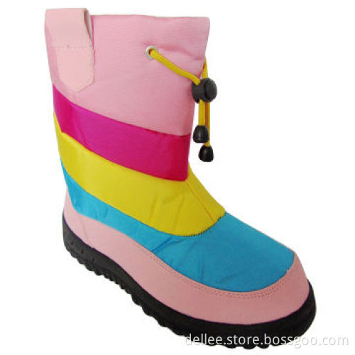 Kid's Snow Boots with Lamb Wool Lining, Colorful, Light and Comfortable